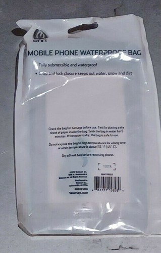 Borsa impermeabile per cellulare Onn completamente sommergibile trasparente - Foto 2 di 2