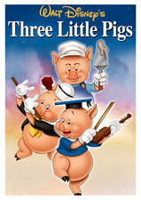 Affiche / Poster  du film Disney "Les trois petits cochons" - 29,7 x 42 cm