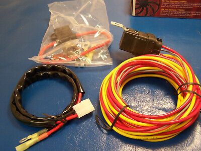 SPAL Radiator Electric Fan Harness Kit with 40A Relay Wiring w/ Fuse