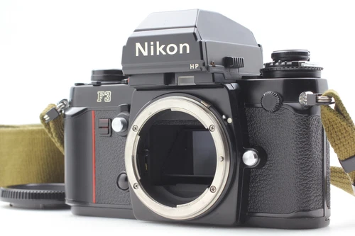 [Near Mint +++ ] Nikon F3 HP SLR 35mm Black Film Camera MF-14 strap From JAPAN