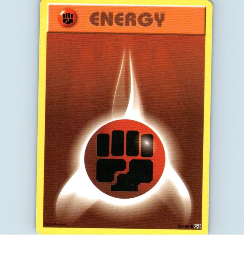 2016 96/108 Fighting Energy Pokemon Card