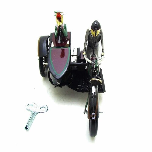 MS804PAYA Vintage Motor Tricycle Wind Up Tin Toy, Tin Toy Collect - Picture 6 of 8