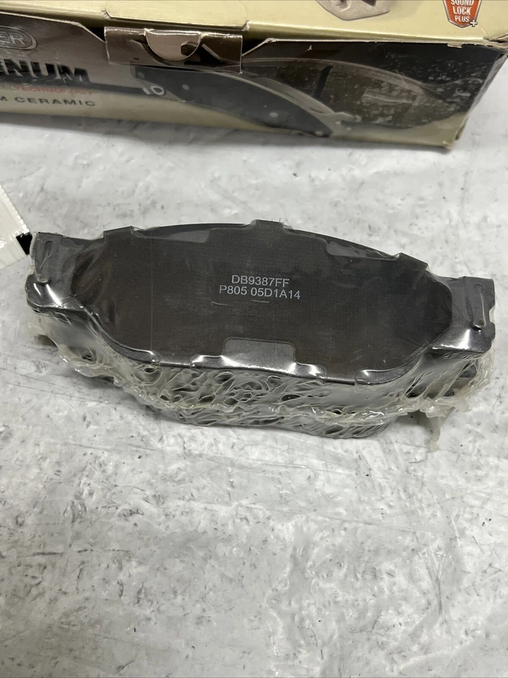 Juego de pastillas de freno de cerámica Premium Platinum PNAD805 para Lincoln Ford Jaguar tipo S Foto 3 de 4