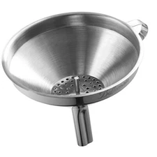 5 Inch Stainless Steel Funnel with Strainer Filter for Transferring Liquids
