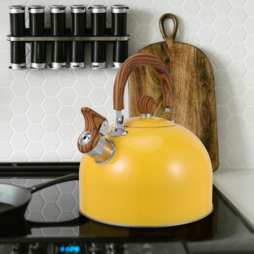 Flat Bottom Sounding Kettle Loud Whistle for Tea Camp Kettles Boiling Water - Picture 5 of 12