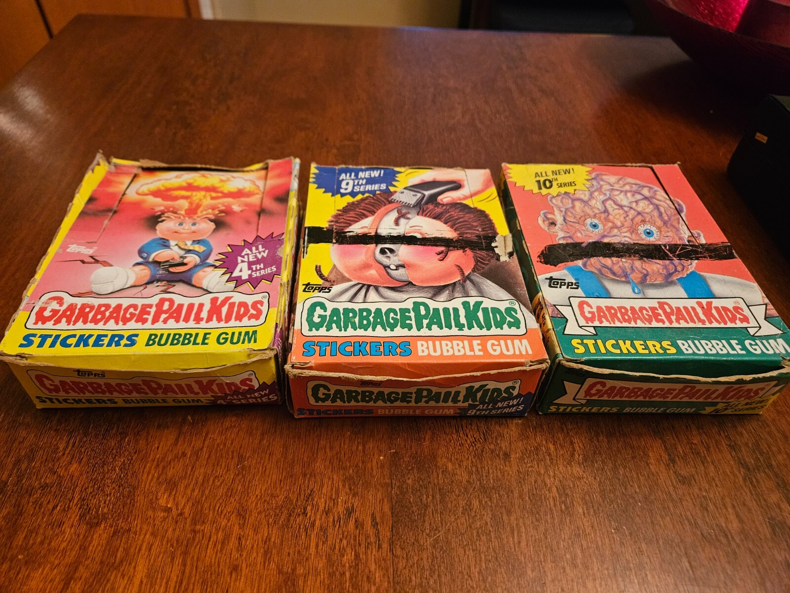 Vintage Garbage Pail Kids Series 4 9 10 Box Lot Only