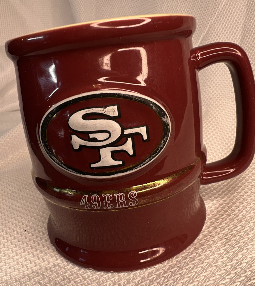 NFL San Francisco 49ers Ceramic Coffee Mug, 12 Oz Well Used Chips on 9. |  eBay