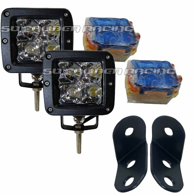 2'' Pod Lights & Mounting Brackets with Covers Polaris General