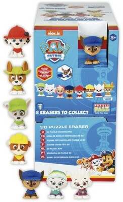 Paw Patrol 3D Radiergummi Puzzle in Box 4,5 x 6,0 cm NEU