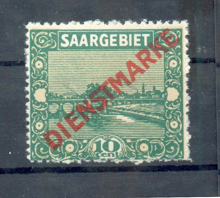 Saar Dienst 3AIV Abart** MNH Postfrisch (72346