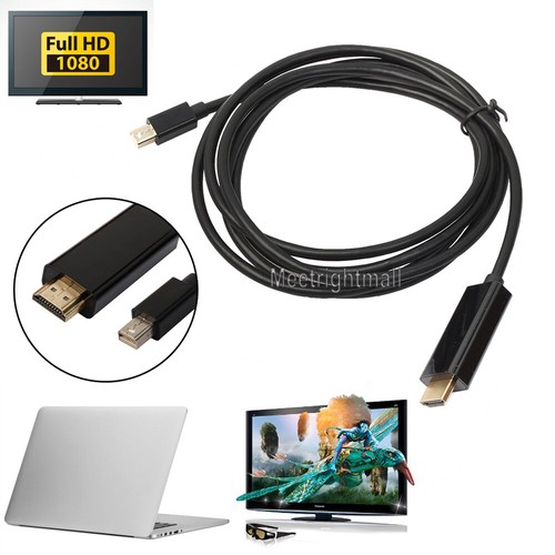 1.8M Mini DisplayPort DP to HDMI Cable for MacBook Pro Air Mac Thunderbolt AU - Picture 7 of 12