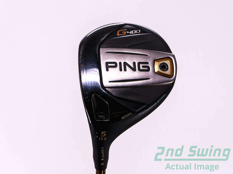 Ping G400 Fairway Wood 5 Wood 5W 17.5° Graphite Stiff Left 42.75in