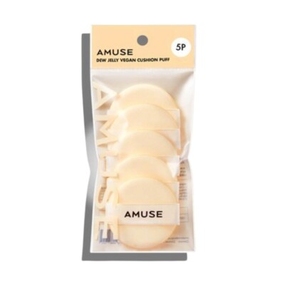 [Amuse] Dew Jelly Vegan Cushion Puff (5EA) K-beauty Korea