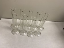 Lot of 9 25 ml Glass Cylinders
