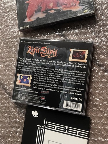 Litil Divil (Philips CD-i, 1993) COMPLETE CIB WITH SLIP COVER AND MAP - Picture 7 of 8