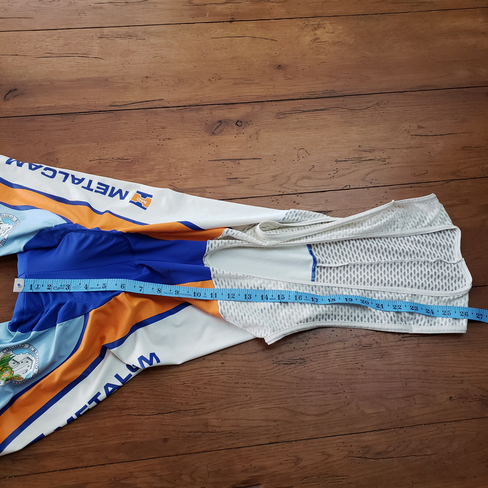 Rosti Mens Medium Cycling Bibshorts Vintage Italy 7" 14" (8/10) M