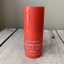Glow Recipe Strawberry Smooth BHA  AHA Salicylic Acid Serum Travel Size .16 oz
