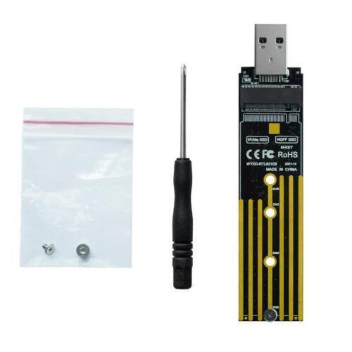 NVMe to USB Adapter, M.2 SSD to USB 3.1 Type A Cards Fast Based NEW Hard W9Z2 - Photo 12/13