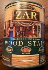 Zar Interior Stain 113 FRUITWOOD  Quart