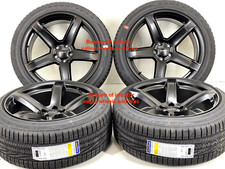 20" OEM DODGE CHALLENGER CHARGER SRT HELLCAT WHEELS RIMS TIRES 5 SPOKE SQUARE SE