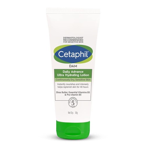 Cetaphil DAM Daily Advance Ultra Hydrating Lotion for Dry, Sensitive Skin-30 gm - Picture 1 of 8