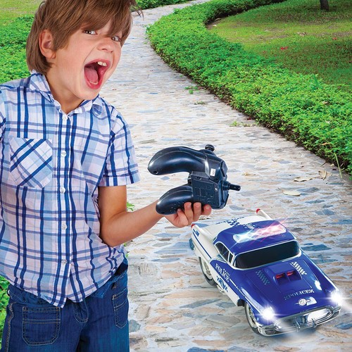 Top Race Voiture télécommandée Police Race Top Race voiture RC pour enfants c... - Photo 4/7