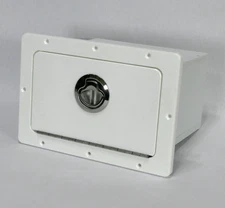 Marine Glovebox White Starboard Boat Glove Box Storage 11" x 7.5"