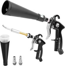 Car Cleaning Gun, Interior Detailing Dryer Air Blow Gun with 2 Nozzles, High Pre