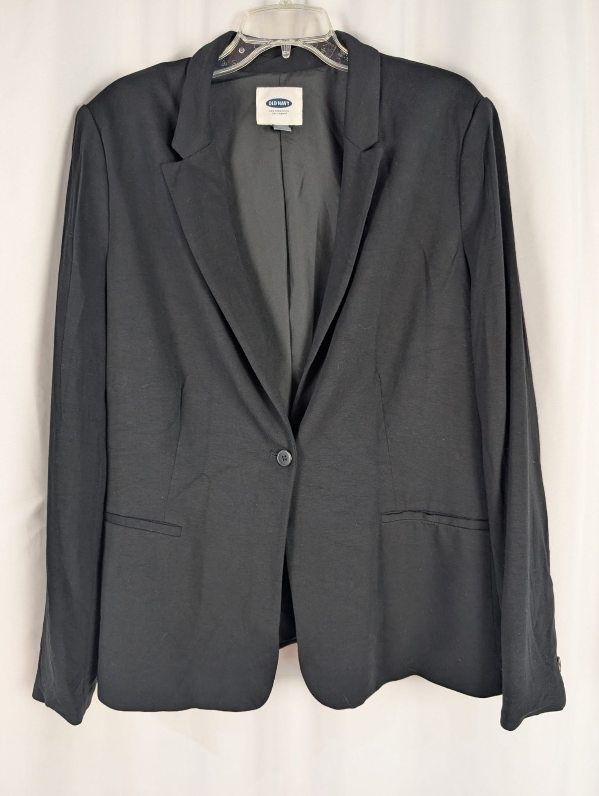 Old Navy Women's Solid Black Single Button Loosel… - image 2
