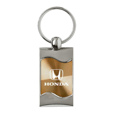 #ad Rectangular Wave Keychain for Honda on Gold Officially Licensed $17.95