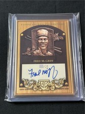 2024 Topps Gilded Collection Fred McGriff Gold Framed Hall of Famers Autograph