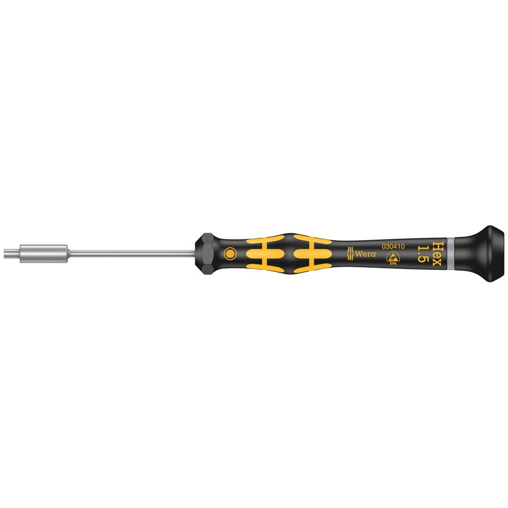 Wera 1569 ESD Kraftform Micro Nutdriver Screwdriver 1.5 x 60 mm