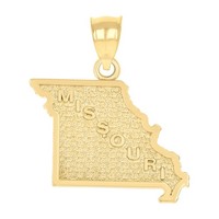 Jfl Diamonds & Timepieces 10K Gelbgold Unisex Charm AnhäNger Texturiert Missouri