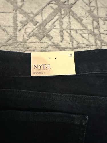 NYDJ Barbara Bootcut-Damenjeans Solid Rinse Lift X Tuck Übergröße 18 neu mit Etikett - Bild 7 von 7