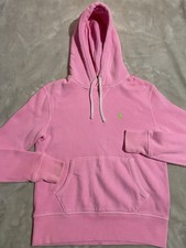 Women  s Polo Ralph Lauren Hoodie Sweatshirt Small Pink Pullover Pony Horse
