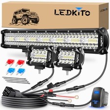 20Inch LED Light Bar and 20 Inch LED Light Bar  4 Inch LED Pods 2PCS Kit