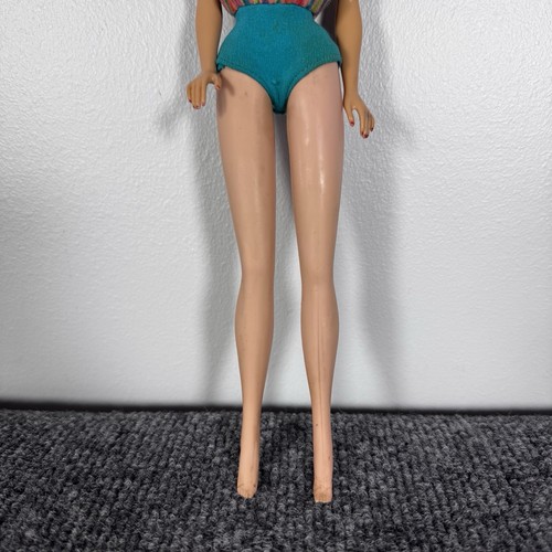 Vintage Mattel American Girl blonde blaue Augen Barbie 1958 Badeanzug biegsame Beine - Bild 7 von 24