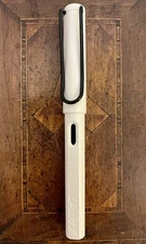 Vintage Lamy Safari 2nd Generation Alpine White Black Clip Rollerball Pen 1980s