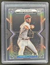 2022 Chronicles Reid Detmers Obsidian RC Orange Rookie #/31 Angels