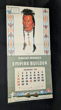 Vintage Great Northern Railway 1958 Winold Reiss Spider Blackfeet Calendar