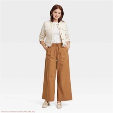 NWT Women's A New Day Size 6 High-Rise Wide Leg Chino Pants