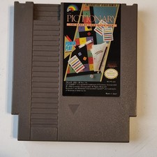 LJN Pictionary Nintendo NES Game Cartridge 1990 NTSC-U/C Board Game