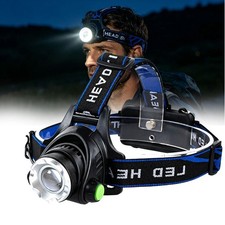 Waterproof Headlamp Rechargeable LED Headlight Head Torch USB Line Lamp in UK