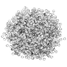 2000Pcs Loose Cup Sequins 5mm Round Loose Sequin - 0.7 oz 20g Silver Tone