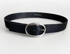 Isabel Marant Size Medium 100% Calf Leather Italy Solid Brass Buckle Belt