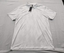New Mens Adidas Golf Ultimate Polo Shirt Size Large Diamond Vented Performance