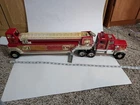 Vintage Tonka Hook and Ladder Fire Truck #2 Plastic/Steel W/Siren Made In USA