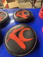 Kc Hilights Covers 6.5 Inch Black 5 Inch Red Vintage - Good Condition