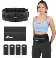 Weighted Belt, Z-Fit Adjustable Weighted Belt for Men Women with Removable Silic