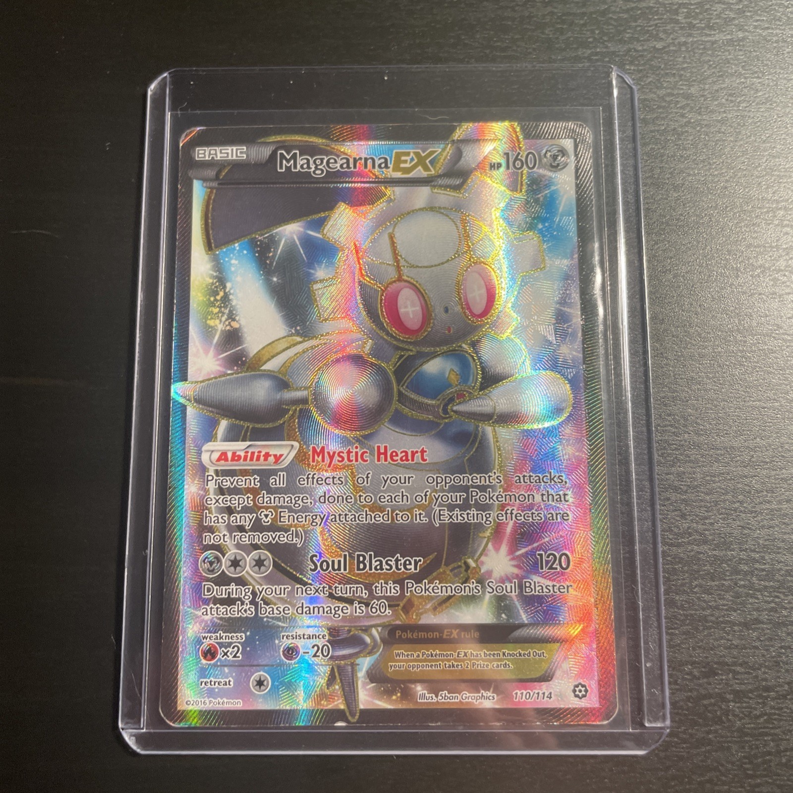 Pokémon TCG Magearna EX Full Art 110/114 XY Steam Siege Textured Reverse Holo
